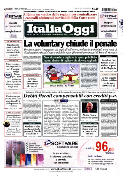 Italia oggi : quotidiano di economia finanza e politica